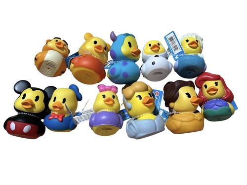 Disney Duckalooz Jeep Rubber Ducks ~ Mickey, Princess, Donald & More, LOT OF 11!