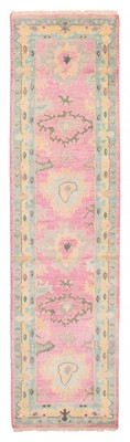 Vintage Hand-knotted Runner Rug 2'6'' x 9'8'' Traditional Wool Carpet