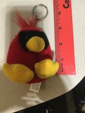 Swibco vintage Angry Birds stuffed plush keychain