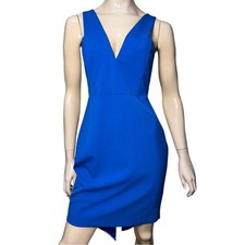 Mason Women’s Size 8 Cobalt Blue Bustier Fitted Top Midi Dress