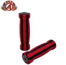 ALTA Short Bicycle Grips 7/8" Handlebar 127mm Red/Black Foam Comfort Cruiser/BMX