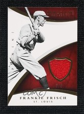 2015 Panini Immaculate Immaculate Swatches 5/5 Frankie Frisch #114 HOF p9m