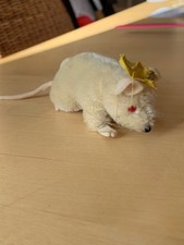 Original STEIFF Maus Pieps wei&szlig; 60er Jahre Sammlung