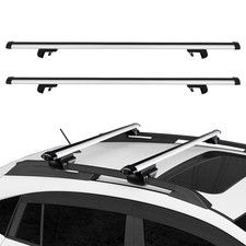 52 Universal Cross Bar With Key For High Raised Roof Rails Aluminum 52 Universal Cross Bar With Key For High Raised Roof Rails Aluminum
