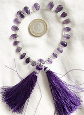 Faceted Amethyst Tear Drop Gemstones Beads. Bought From Jewellery Maker 