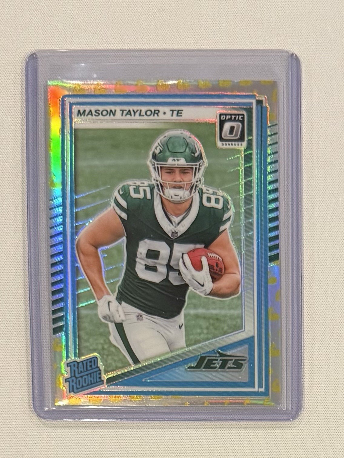 2025 Optic - Mason Taylor Rated Rookie Flex Emoji /199 Jets #274