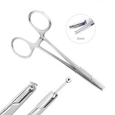 Piercing Clamps Ear Nose Septum Piercing Piercing Tool for All Piercings 316L...