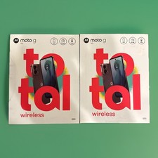 2 X Total Inalámbrico Motorola Moto G 5G 2024 6.5" 128GB Teléfono Prepago 50MP (Sage)