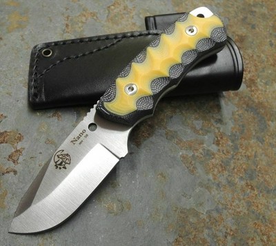 J&V Adventure Knives NANO 2.0 Messer Outdoormesser MoVa Stahl Micarta BICOLOR