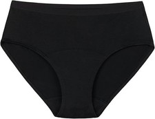 Thinx For All Leaks Hip-Hugger Underwear Holds up to 100ml Black Size L