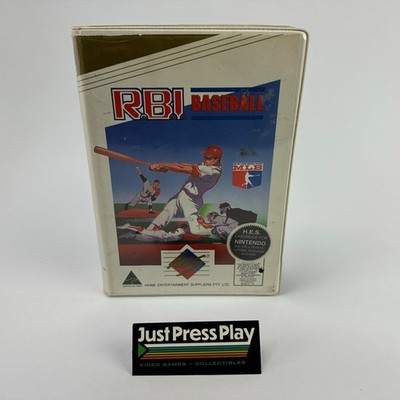 HES Australia PAL Nintendo NES R.B.I Baseball Game Cart CIB Clamshell Ex Rare