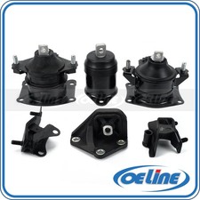 6x Engine Motor Trans Mount Set For 2003-2007 Honda Accord 2.4l Automatic