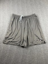 Champion Men's Mesh Athletic Shorts Gray Basketball Gym Training XL 8"