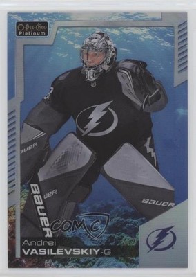 2020-21 O-Pee-Chee Platinum Aquamarine 207/499 Andrei Vasilevskiy #43 an0