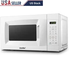 700W Countertop Microwave Oven Child Lock Mute Function Eco Mode Express Cooking