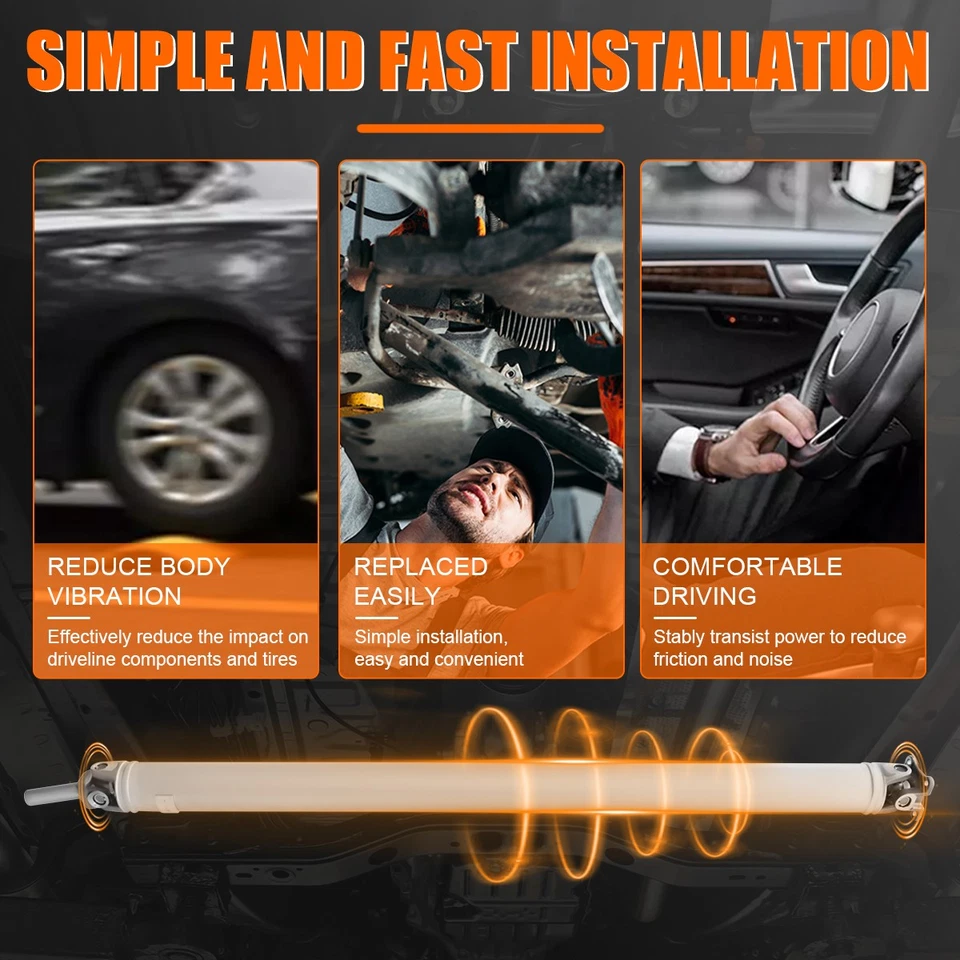 Rear Drive Shaft Assembly For Dodge Ram 1500 2002 2003 2004 2005 2006 2007 2008 - Imagem 3 de 4