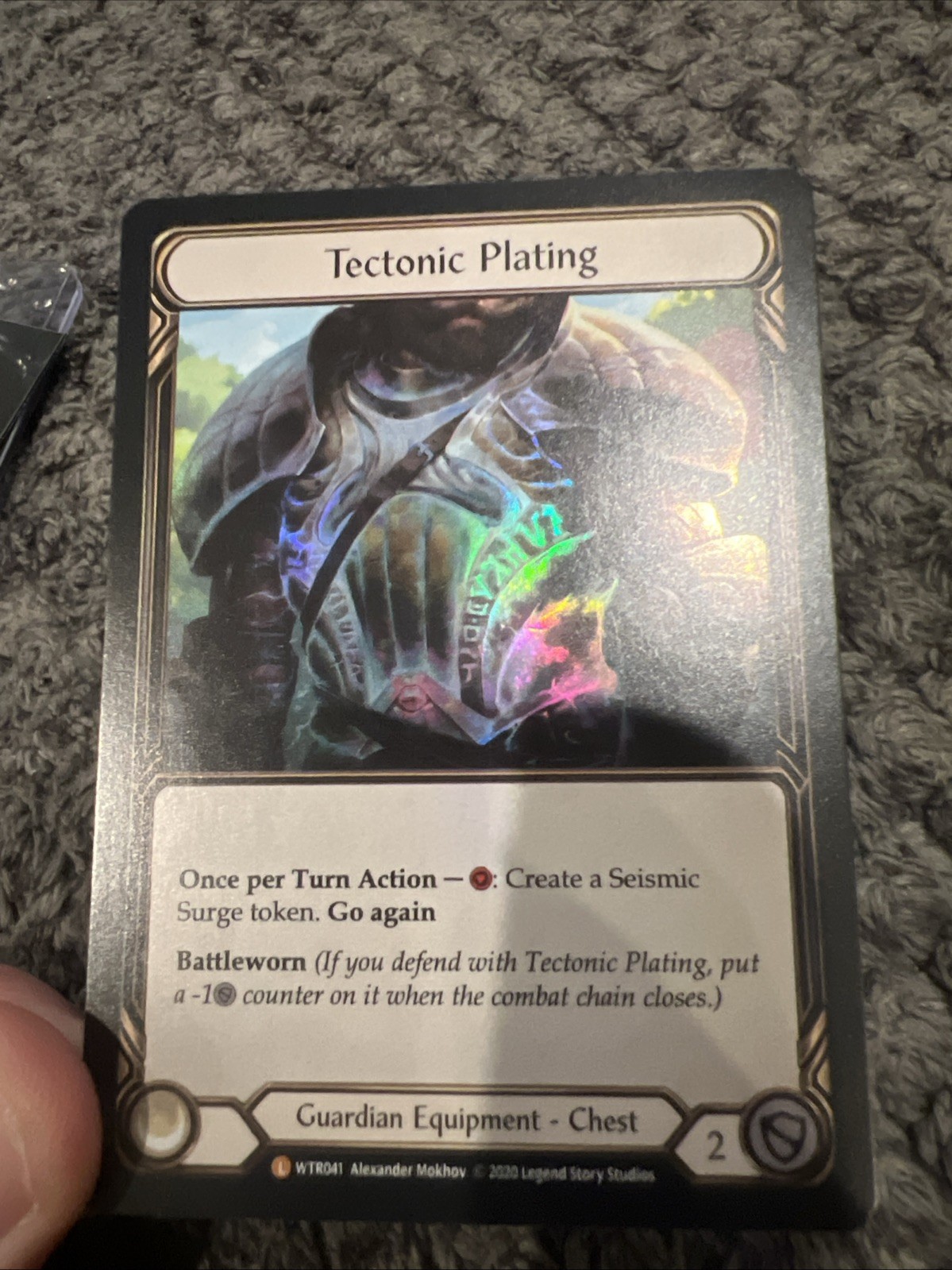 ++ Flesh and Blood FAB Tectonic Plating RAINBOW FOIL - Welcome to Rathe SHINY ++