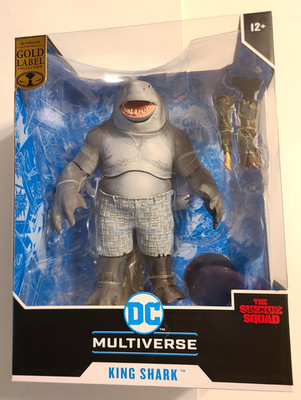 McFarlane DC Multiverse Suicide Squad King Shark Figure Gold Label, NEW