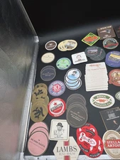 LOT OF 84 BEER CARDBOARD COASTERS / MATS (Japan, USA, Indonesia...)