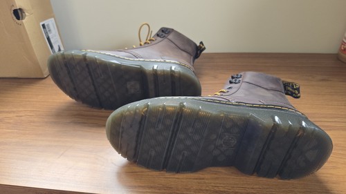 Nuevo Cuero Marrón DR MARTENS TARIK Crazy Horse BOTAS ZAPATOS HOMBRES 12 Mujeres 11 - Imagen 10 de 13