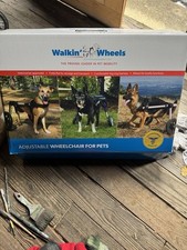 Walkin Pets Walkin Wheels Medium Dog Wheelchair Front And Back