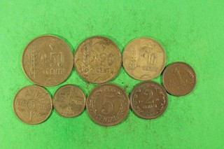 1 5 10 20 50 Centu 1925 1 2 5 Centai 1936
