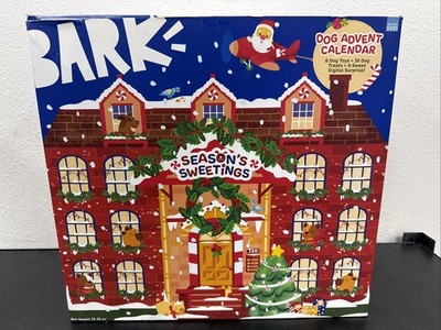 BARK Season s Sweetings Advent 24 Day Calendar for Dogs With Assorted Treats/Toy