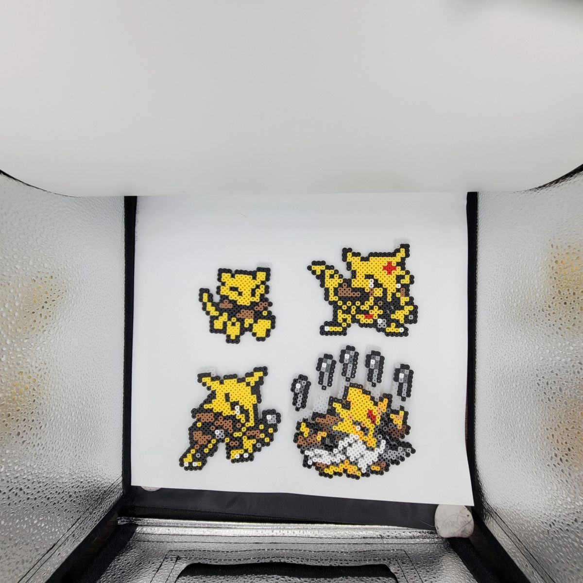 Abra  Alakazam Evolution Line Keychains Perler Pokemon Nintendo Kanto Gen 1