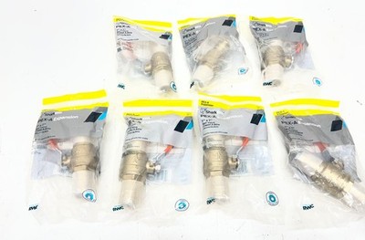 LOT OF 7 SharkBite PEX-A 1 in. x 1 in. Ball Valve Brass
