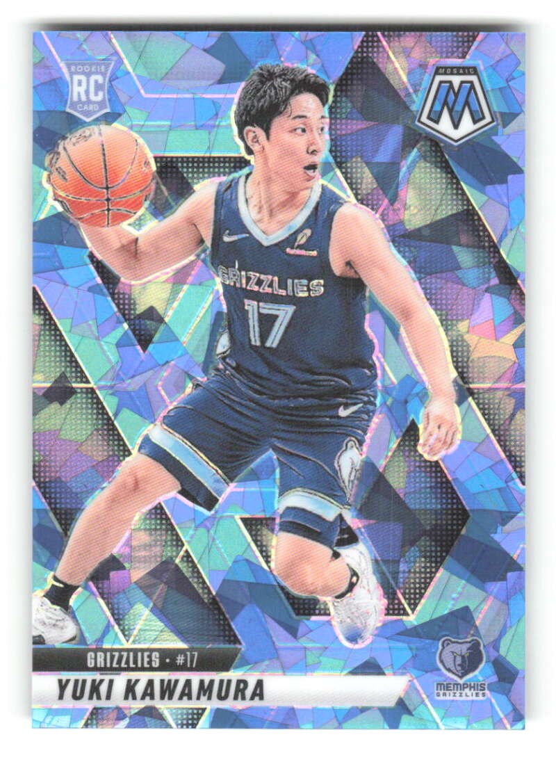 2024-25 Panini Mosaic Ice Prizm #209 Yuki Kawamura RC Rookie /125 Grizzlies