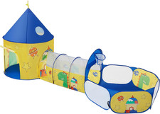 Tenda Da Gioco 3 in 1, Tenda Pop up per Bambini, Con Casetta Tunnel E Piscina Di