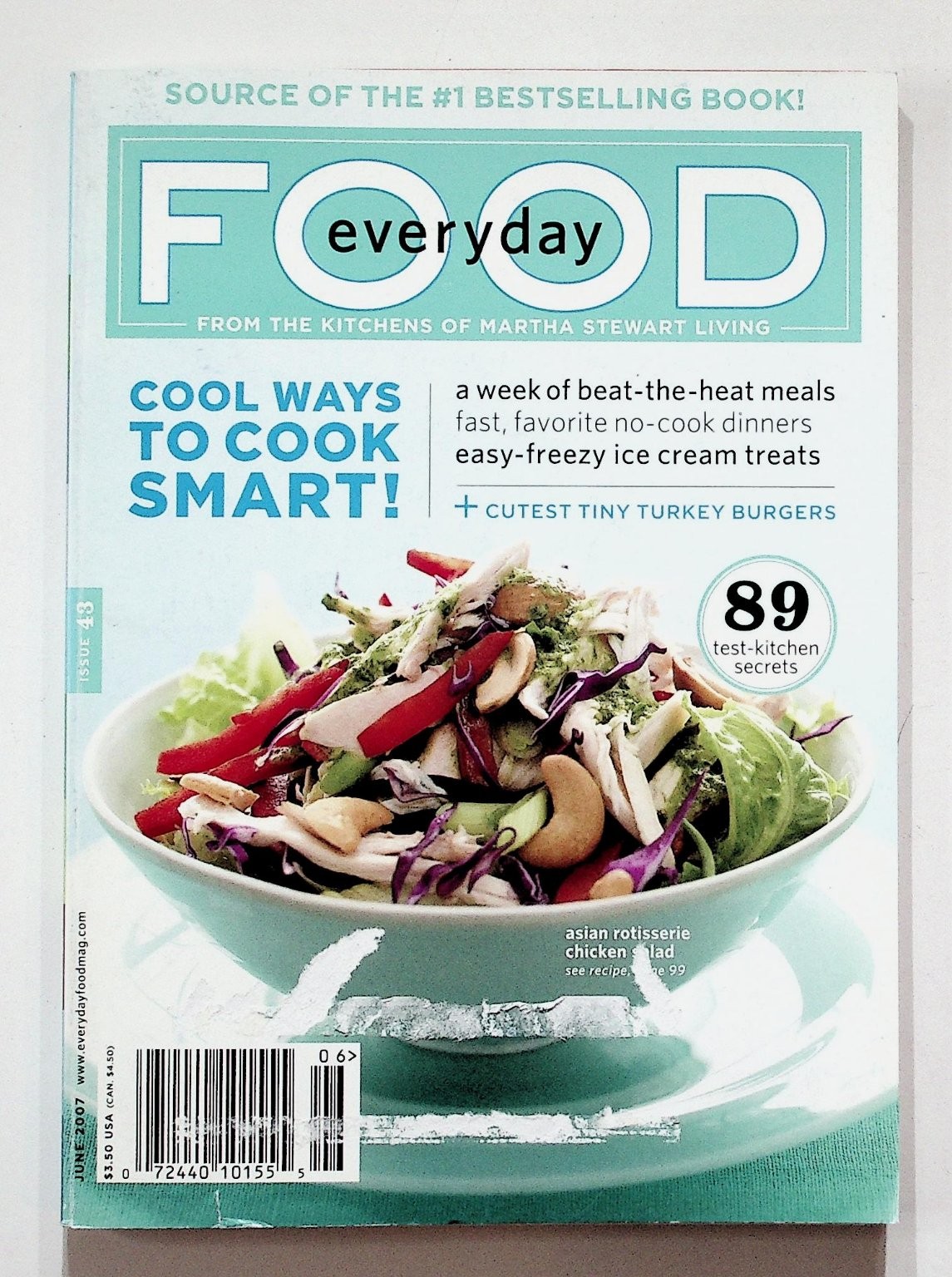 Everyday Food Magazine June 2007 Issue 43 Cool Cooking Tips Martha ...