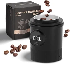 Coffee Dosing Cup W/ Rechargeable Espresso Scale 0.05g Precision 58mm Steel