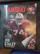 2010 SAN FRANCISCO 49ERS GAMEDAY PROGRAM VS VIKINGS AUG 22 JOE STALEY COVER