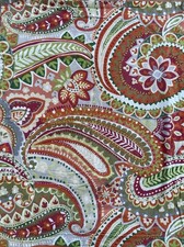 Vibrant Paisley Pillow Shams 2 Standard Colorful Decor 100 Cotton Gently Used