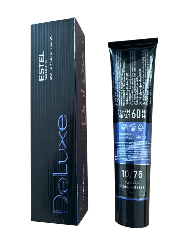 ESTEL DeLuxe Haarfarbe Haarfarbton 10/76 Braun violett super light blond-g 60ml