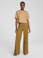 BIG SALE SPANXsupersmooth™ Stretch Twill Wide Leg Pant, Flax