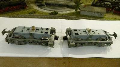 2 komplette Gartenbahn HSB-T3 Drehgestelle zur Bauteilgewinnung