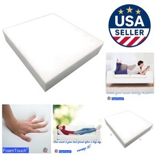 Versatile High Density Foam Cushion - 2"H x 18"W x 18"L for Home  Upholstery