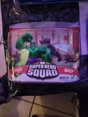 Marvel Super Hero Squad Hulk & Wasp Action Figures 2006 Hasbro Toy 