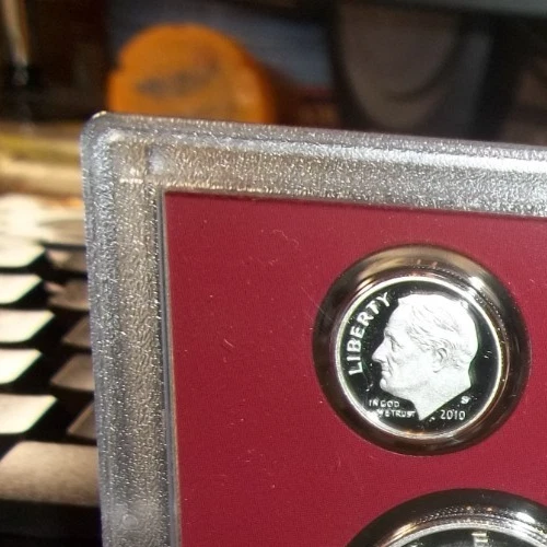 2010 S SILVER Proof Roosevelt Dime US Mint FROM PROOF SET