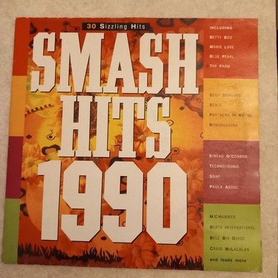 Smash Hits 1990. 30 Sizzling Hits 12'' Double Vinyl LPs