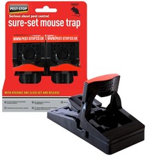 Pest - Stop Sure-Set Plastic Mouse Trap highly Effective & Quick Mouse Trap 2 PC