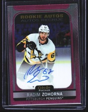 2021-22 O-Pee-Chee Platinum #R-RZ Radim Zohorna Rookie-Autographs-Matte-Pink