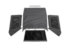 Rampage 109935 Frameless Soft Top Blk Diamond Sailcloth For 07-18 Wrangler Jk