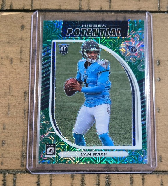 2025 Panini Donruss Optic - Hidden Potential Cam Ward #1 Dragon Prizm /24 (RC)