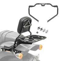 Set STS28 Sissybar, GepäCkträGer, Kit + SturzbüGel FüR Harley Davidson Fat Bob /