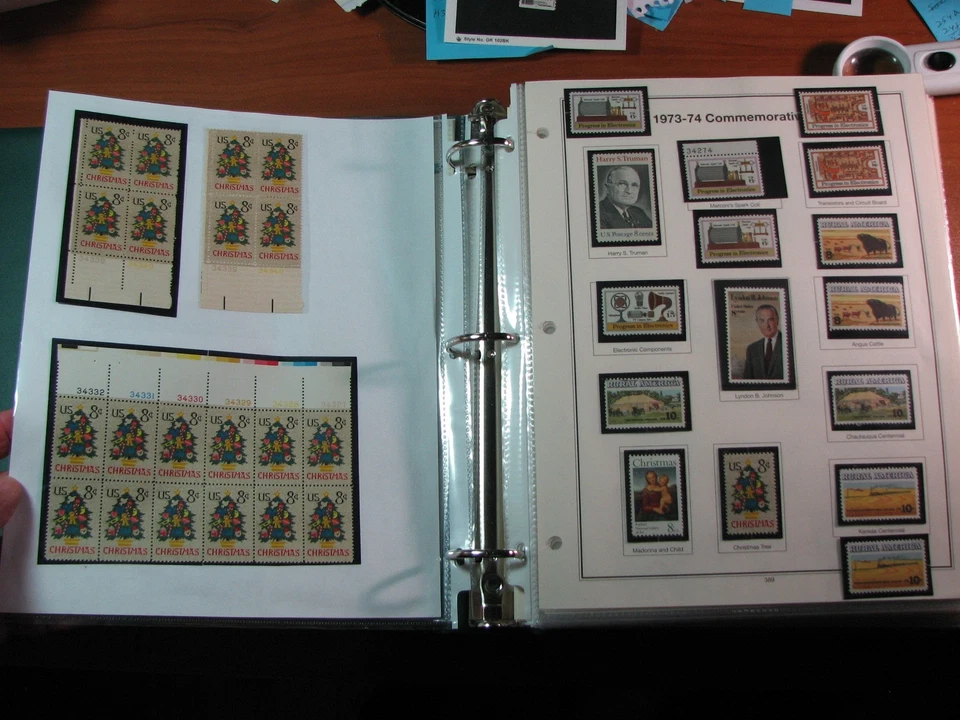 US Stamp Album of Plate Blocks Read note on description H349 Book 5 - Image 2 of 4