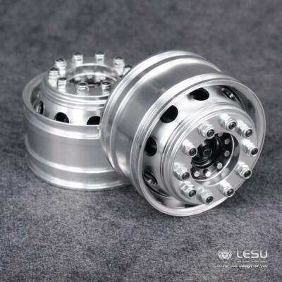 LESU Front Metal Wheel Hub for Tamiya 1/14 Scale Axles RC Tractor Truck Model