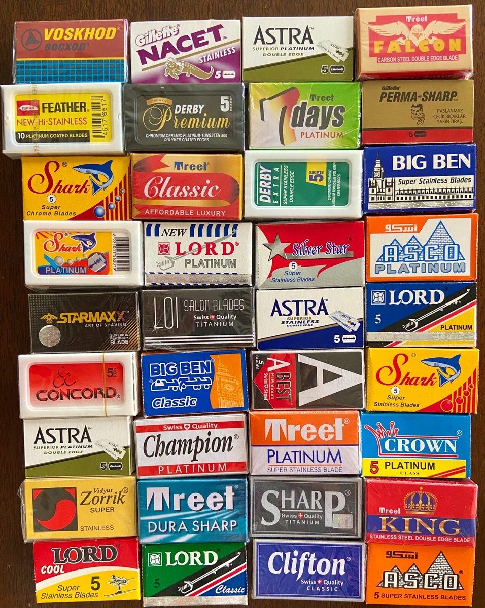 Double Edge Safety Razor DE Blade Sample Pack - Create Your Own